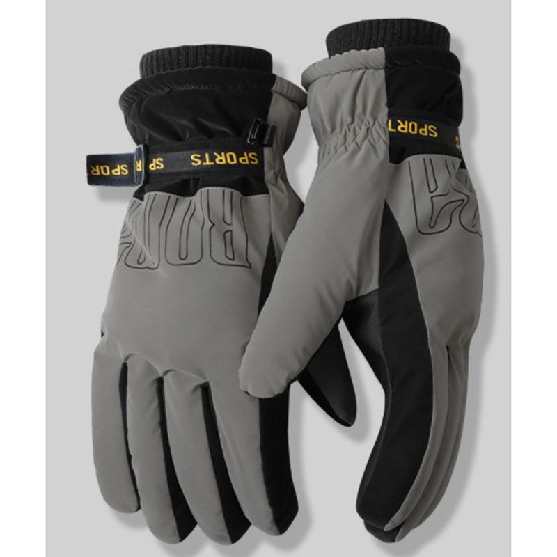 Men's Ski Gloves For Riding, Thickened, Warm, Windproof, Cold-Proof, Touchscreen, Outdoor, Winter Mountaineering,_voghion.com