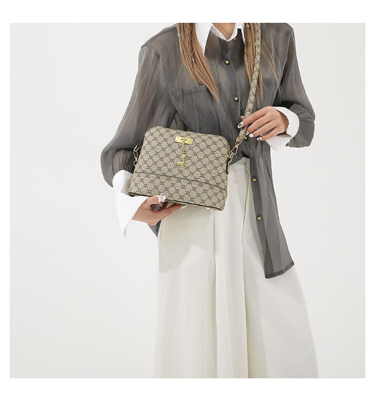 Borsa a tracolla monospalla con texture da donna, modello Advanced Deer Hanging, modello 2024, nuova moda_voghion.com