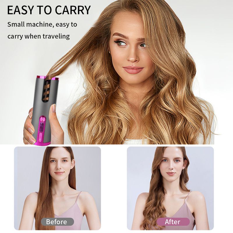 New Portable Stick With Fully Automatic Device USB Lazy Curling Wireless Charging_voghion.com
