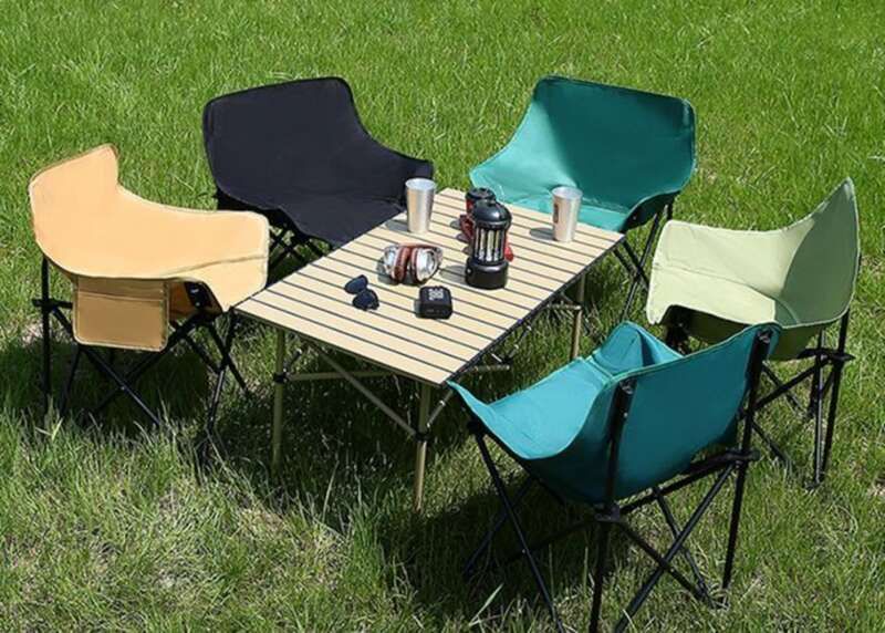 【 3082 Personen Bewertungen 】 Moon Folding Outdoor Camping, Picknick, in der Studentenlounge Skizzieren Chai, Trinkbarer Backest_voghion.com