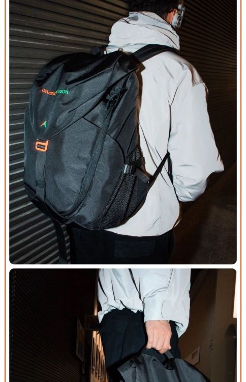 Shield Mark Outdoor Functional Sports Nylon Waterproof Schoolbag_voghion.com