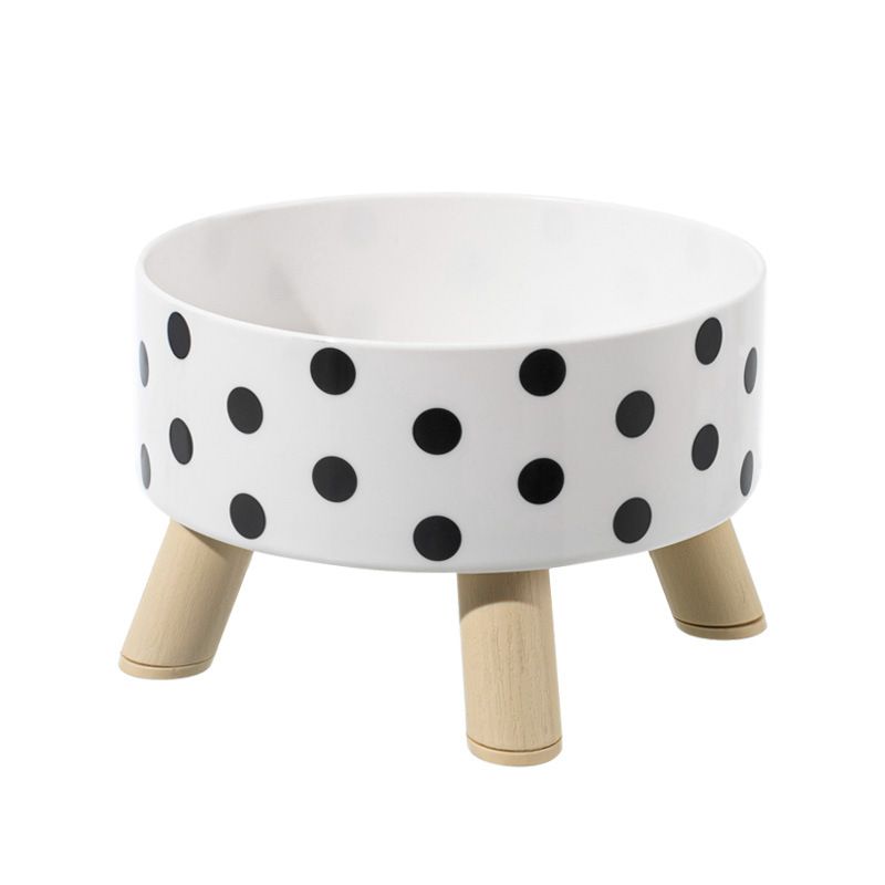 Pet Bowl Overturning And Slip Four Corner Super Large Capacity Dog Rice Anti Cervical Spine Cat Pet Single Bowl,_voghion.com