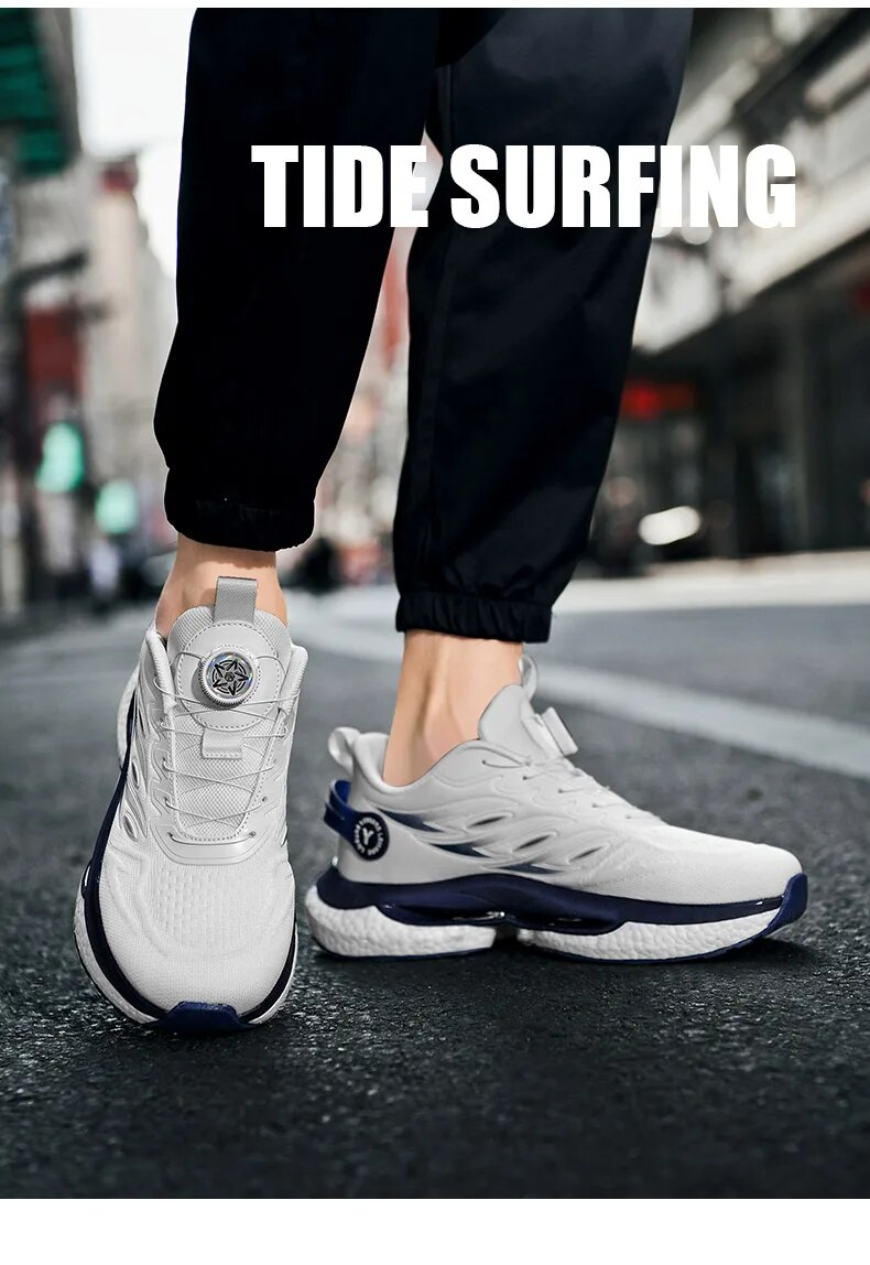 2023 nuova fibbia rotante maschile scarpe da ginnastica alla moda Chunky uomini scarpe da corsa donne fondo spesso scarpe da jogging coppia strada_voghion.com