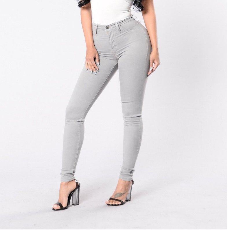 fashion slim fit stretch denim pencil pants for women_voghion.com