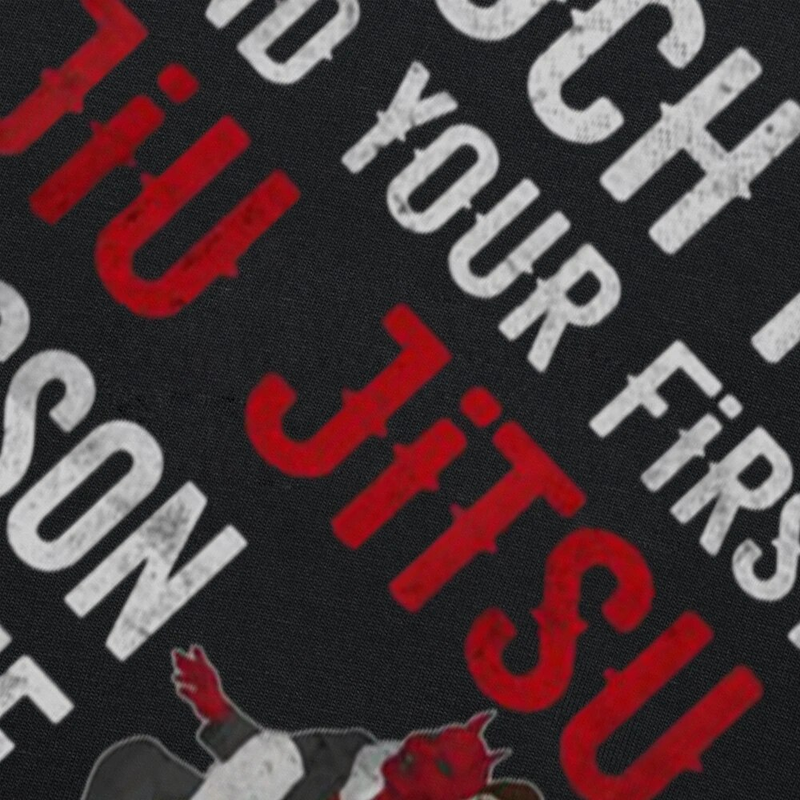 Lustiges „Touch Me and Your First Jiu Jitsu Lesson is Free“-T-Shirt mit Grafik aus Baumwolle und Streetwear, kurzärmelig, Geburtstagsgeschenke_voghion.com