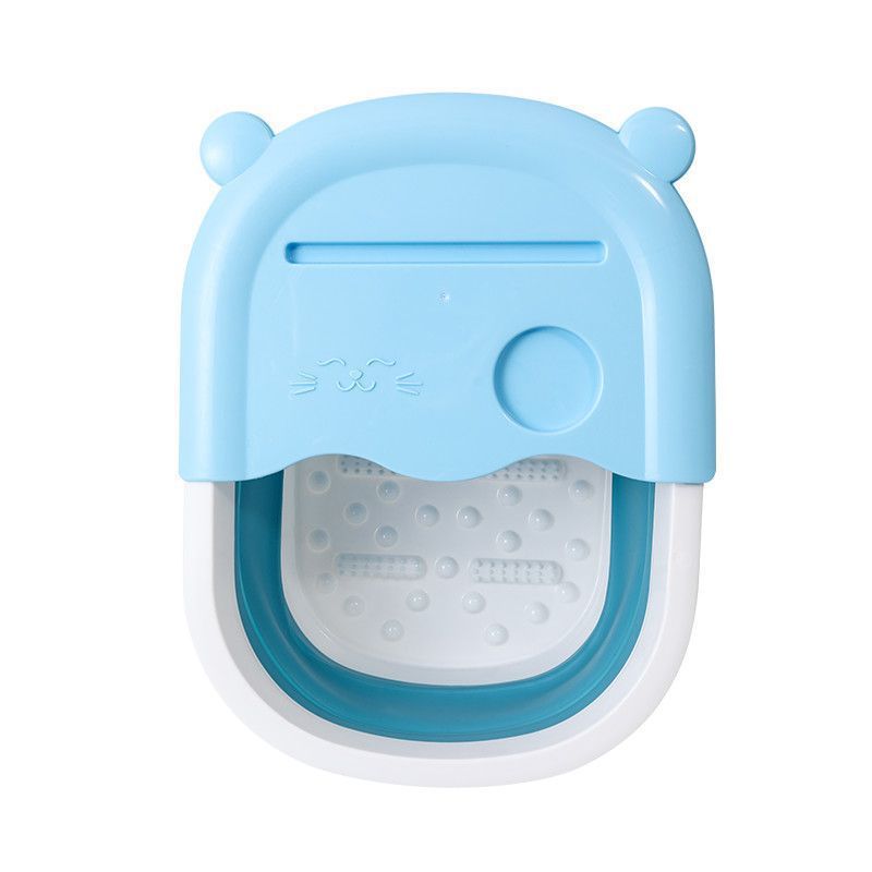 Bañera de pies plegable de plástico, bañera de pies portátil para masaje, bañera de pies para el hogar_voghion.com