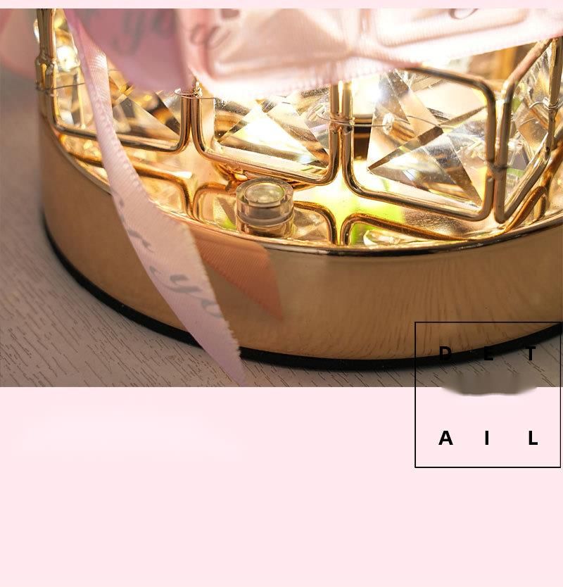 Neue Zauberwürfel LED Rose Nacht Dekorative Tischlampe Atmosphäre Licht Valentinstag Geburtstagsgeschenk Bouquet Ornament_voghion.com