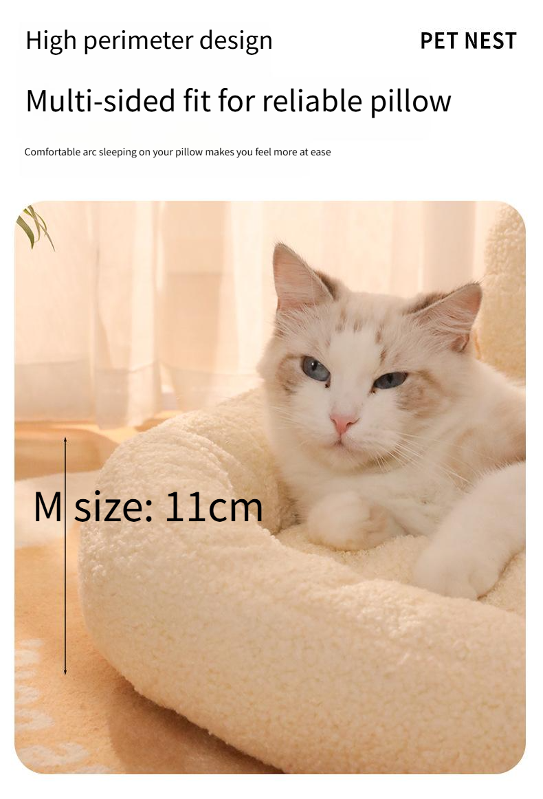 Cuccia per animali domestici invernale calda, ispessita, rimovibile e lavabile_voghion.com