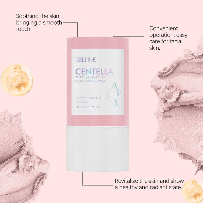 EELHOE Centella Asiatica Clay Cleansing Stick Maschera viso idratante profonda e lenitiva per la pelle_voghion.com