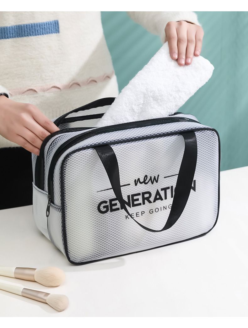 Bolsa de cosméticos de gran capacidad, bolsa de almacenamiento, bolsa de viaje portátil con separación seca y húmeda, bolsa de aseo para cosméticos._voghion.com