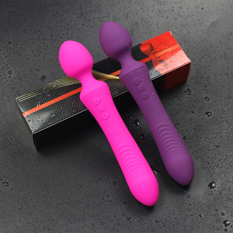 2023USB AM56 Doppia testa di ricarica Forte vibrazione AV vibratore femminile G-Spot masturbarsi Orgasmo anale Se 2024_voghion.com