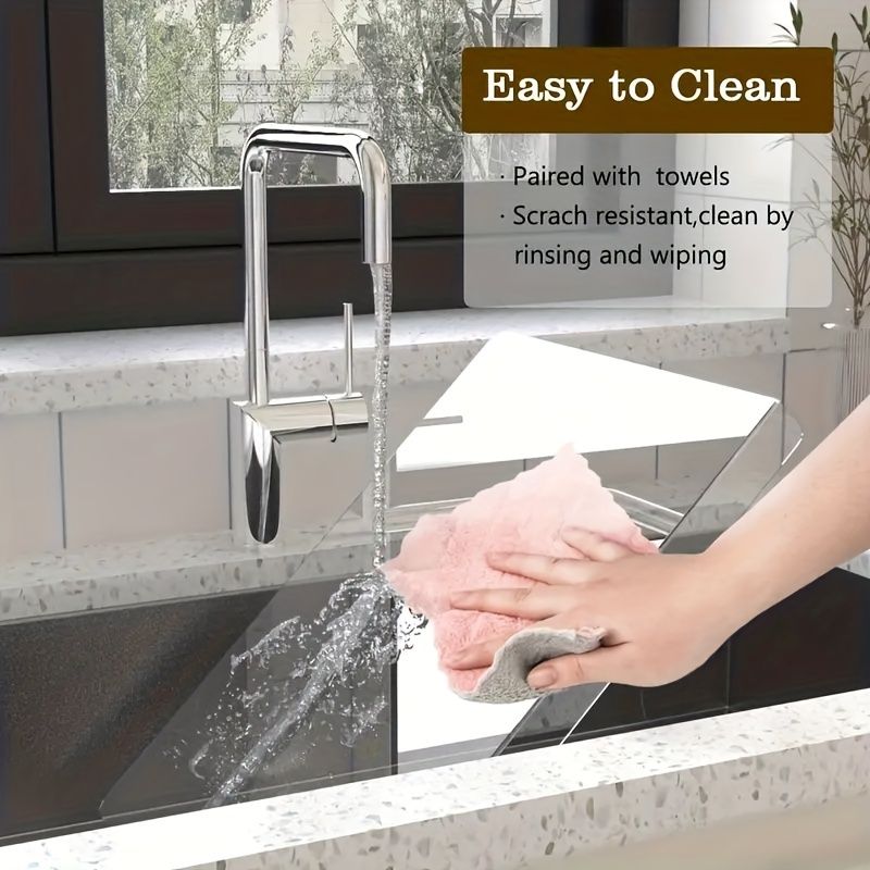 1pc Non-Slip Acrylic Cutting Board - Transparent, Durable Kitchen Countertop Protector For Fruits, Vegetables, And Cooked Food Prep_voghion.com
