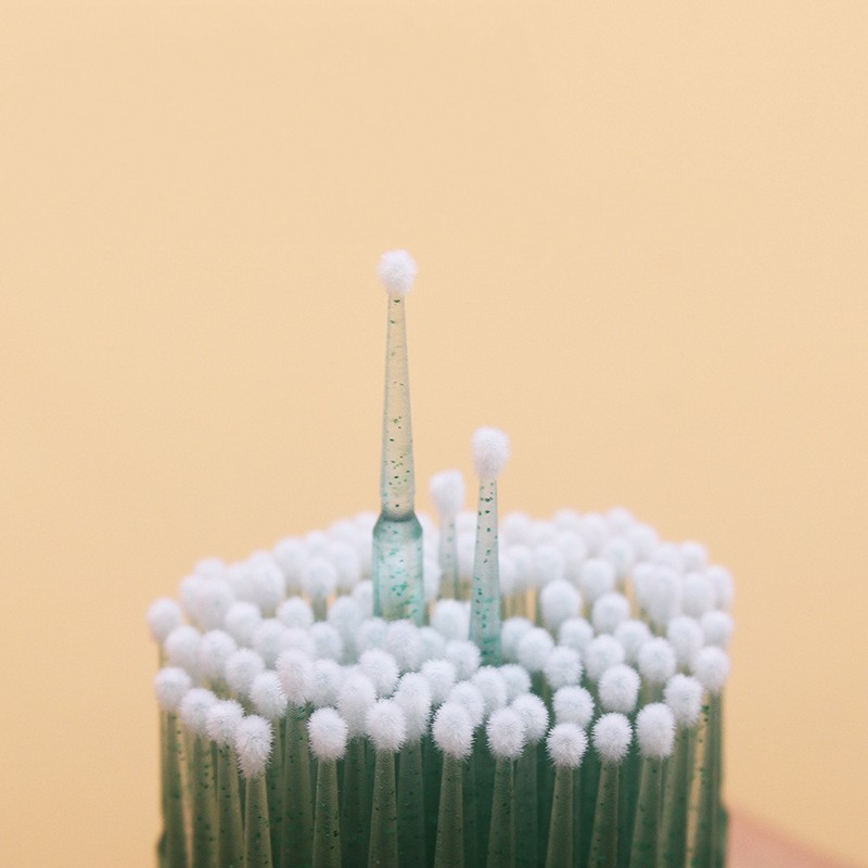 100PCS/bag Disposable Crystal Eyelash Cotton Swab Individual Lash Removing Tool Microbrush Eyelash Extension C_voghion.com