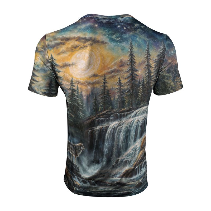 T-shirt à manches courtes pour homme, imprimé numérique, super élastique, décontracté, couleur unie, idéal pour les fêtes, la maison ou les soirées, tendance 2025_voghion.com