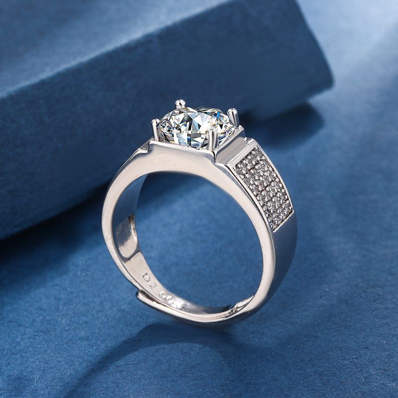 Versione coreana del temperamento 2024 per anelli alla moda con diamanti pieni e accessori per anelli da uomo dal vivo_voghion.com