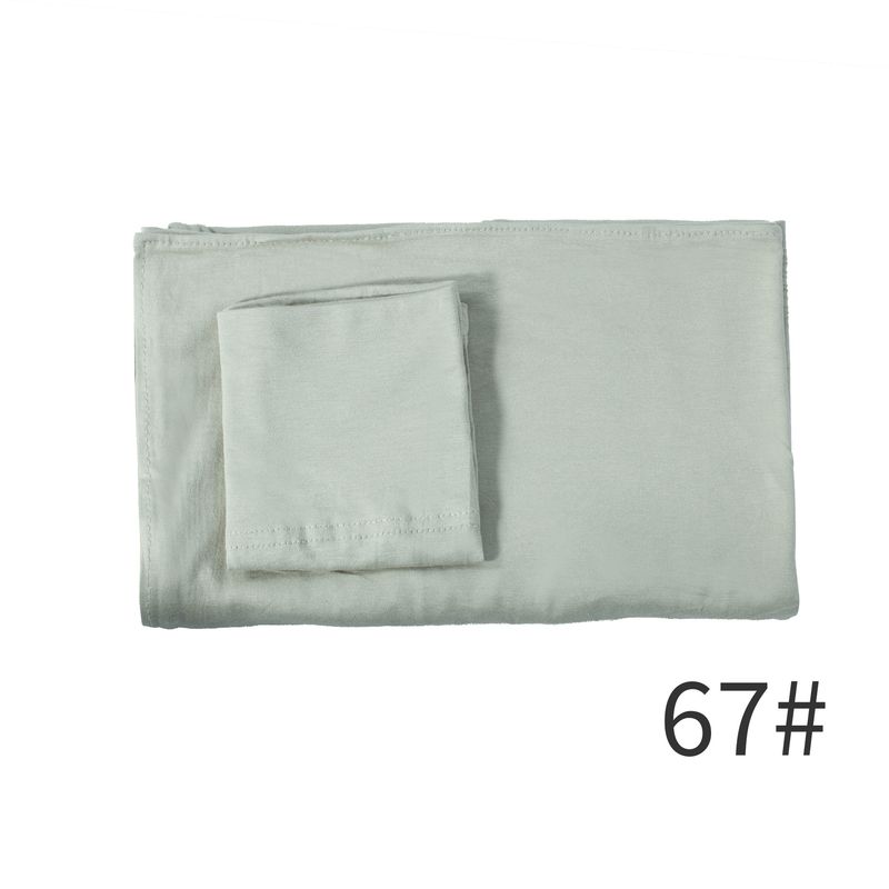 Pure Cotton Tube Hat & Modal Headscarf 2-Piece Set - Soft Breathable Base Hat With Long Scarf (Comfortable & Stylish, Women's Fashion Accessories)_voghion.com