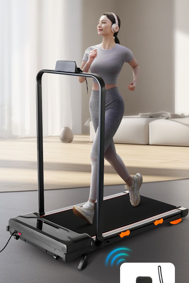 Small Tablet Walking Machine Home Silent Fitness Upgraded Electric Treadmill With Armrests_voghion.com