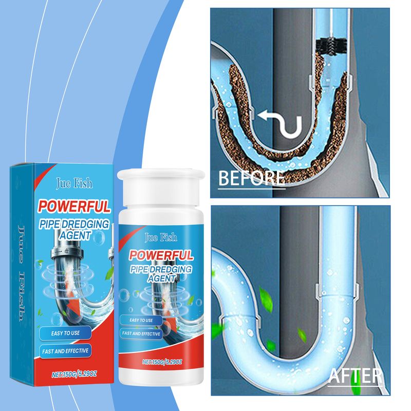 Jue-Fish Pipe Dredge Cleaning Agent, Kitchen Toilet Sewer Clogged Dredge Drainage Pipe Clean And Decontaminate_voghion.com