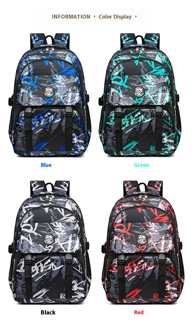 Backpack Trendy Junior And Senior High School Student Backpack Fashion Camouflage Travel Large Capacity Computer Backpack_voghion.com