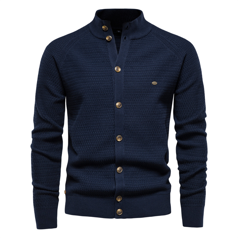 Herrenbekleidung Herren Strickjacke Hochwertiger Business-Pullover Strick für Männer_voghion.com