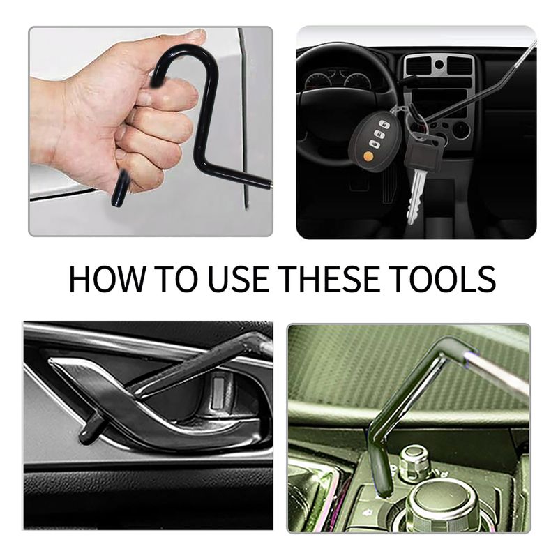 Car emergency use kit, camping lamp maintenance lamp bracket, brake caliper hook, fifth wheel pin puller, multi-functional vehicle maintenance parts b_voghion.com