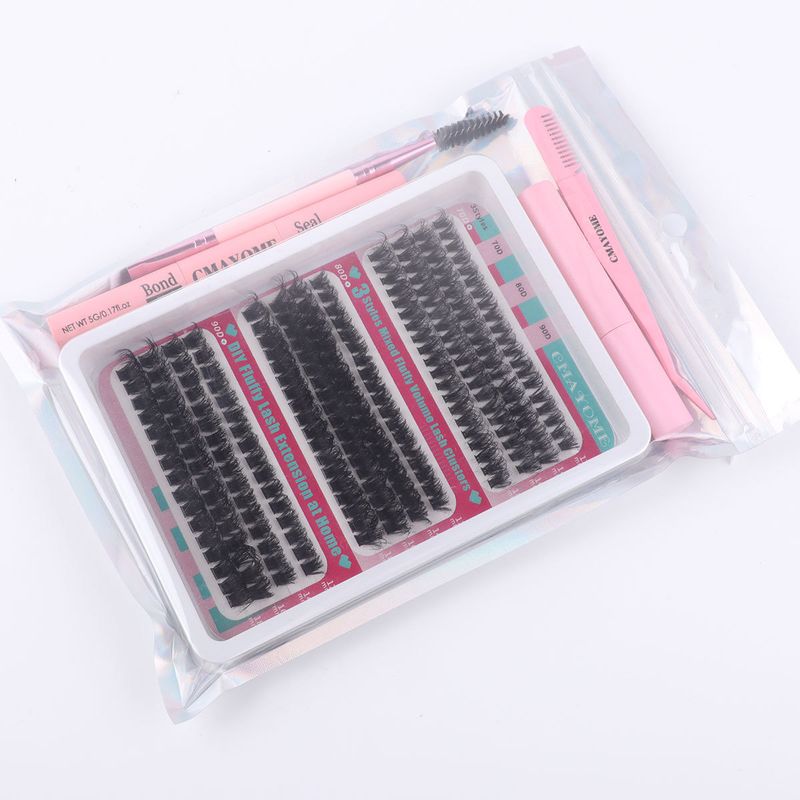 Beauty Essentials Diy Single Tuft Hair Large Capacity 70d 80d 90d Curly Thick Mixed False Eyelashes_voghion.com