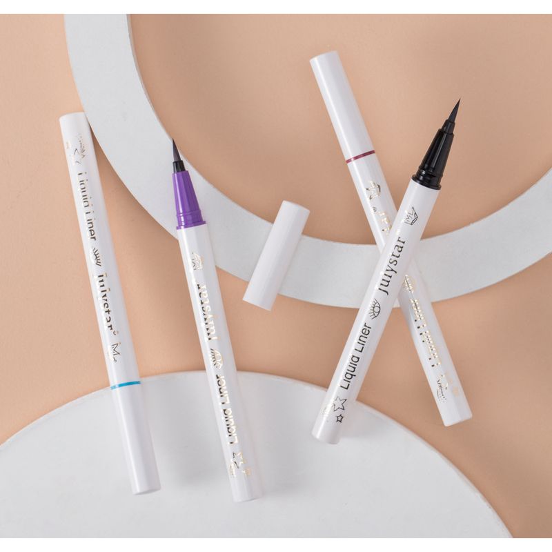 Julystar Langanhaltender wasserfester Eyeliner 6-teiliges Set für Augen-Make-up-Stift_voghion.com