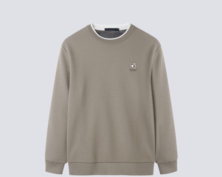 Markenkleidung Herbst Winter Neue Herren Color-Block Rundhals Mode Fleece-gefüttert Warm Strickpullover Z4Y092_voghion.com