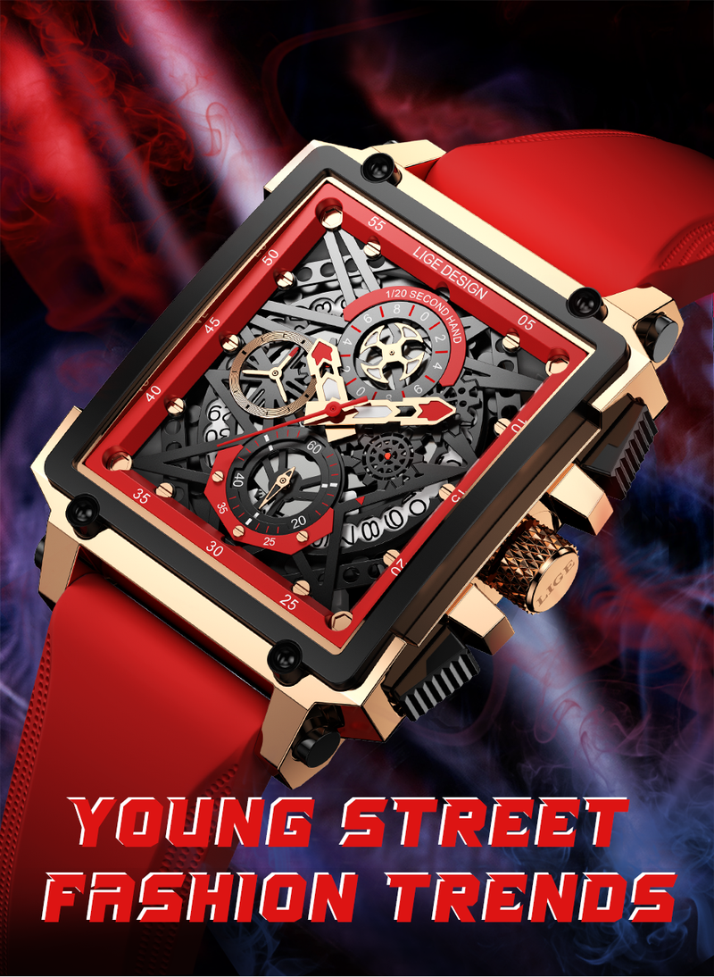 2021 Men Watch Top Brand Luxury Waterproof Quartz Square Wristwatche For Men Date Sport Hollow Clock Male Zegarek Mesk_voghion.com