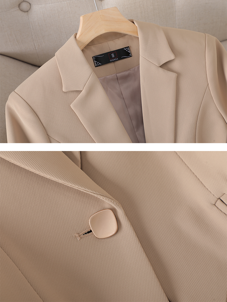 Yitimuceng långärmade blazers för kvinnor 2023 Nytt mode hösten solid slimmad formell jacka för chic vintage enkelknapp_voghion.com