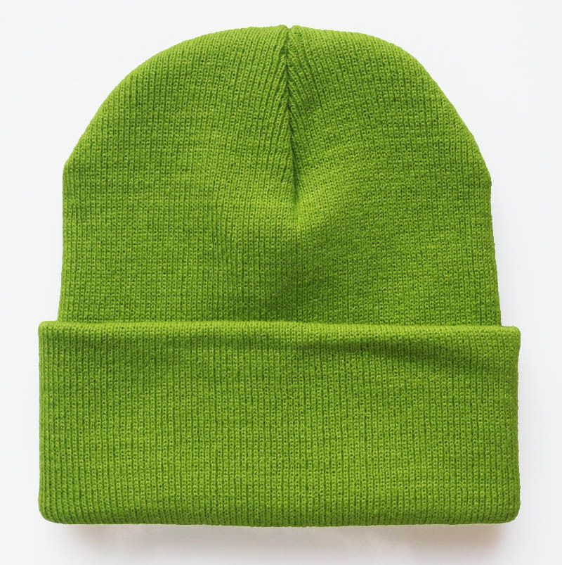 Unisex Multicolor light plate solid color knitted hat Wool hat beanie pull-over hat_voghion.com