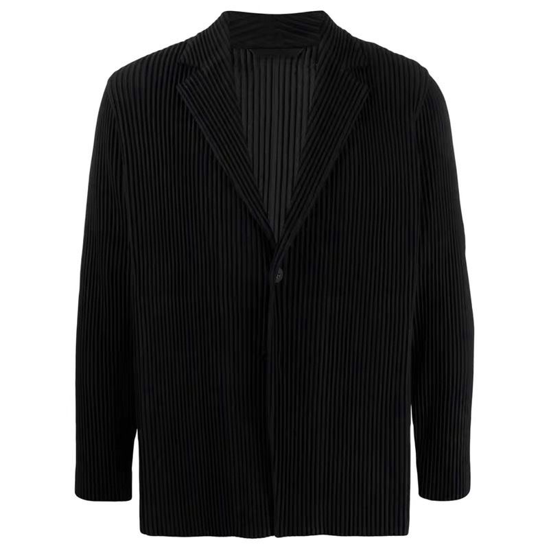 2025 Miyake Long Sleeve Suit Jacket Spring Turn-down Collar High-end Loose Casual Blazer Men's JD201_voghion.com