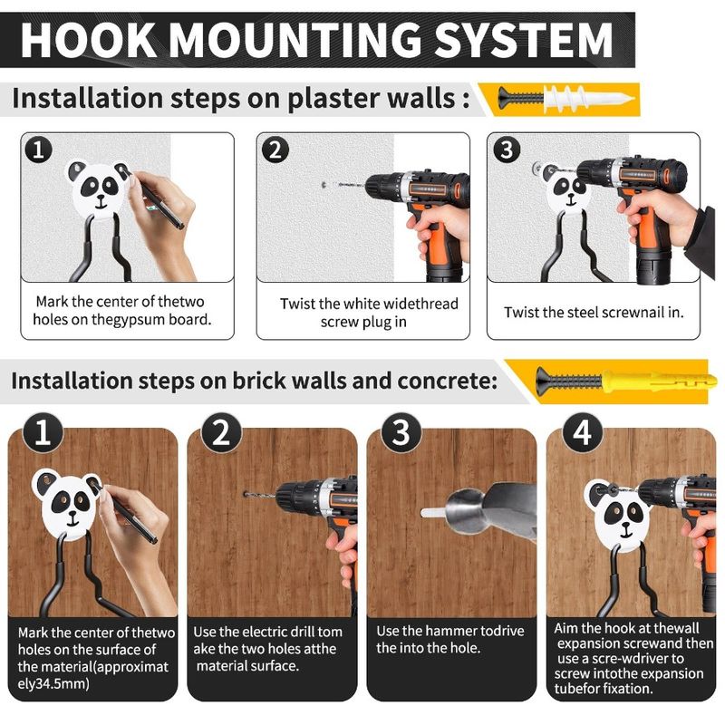 Heavy Hooks Of 4 Tools Storage Display Hooks Garage Sets Ladder Load Long Hanger Garage Strong Heavy Hooks Warehouse Hook Metal_voghion.com