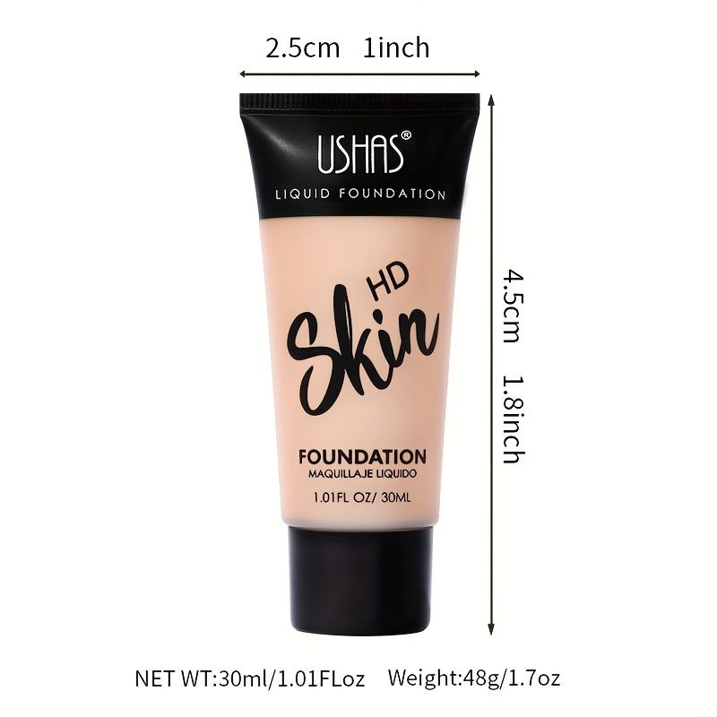 USHAS4 Farbe Wasserdicht Concealer Flüssigkeit Langlebig Gesicht Foundation Make-up Reparatur Und Isolation Creme Make-Up Front Milch_voghion.com