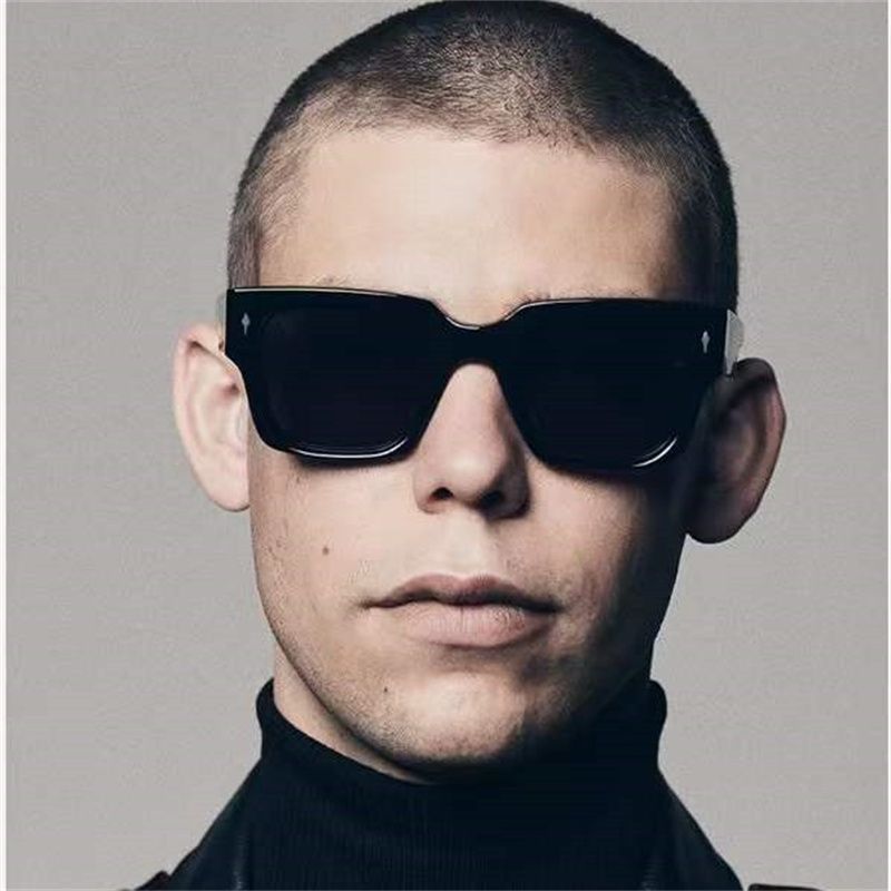 Nye varer TOP ENZO Retro Vintage Rektangulær Udendørs Acetat Stort Stel TIL Mænd Kvalitet JMM Designer Dame Solbriller Optisk_voghion.com