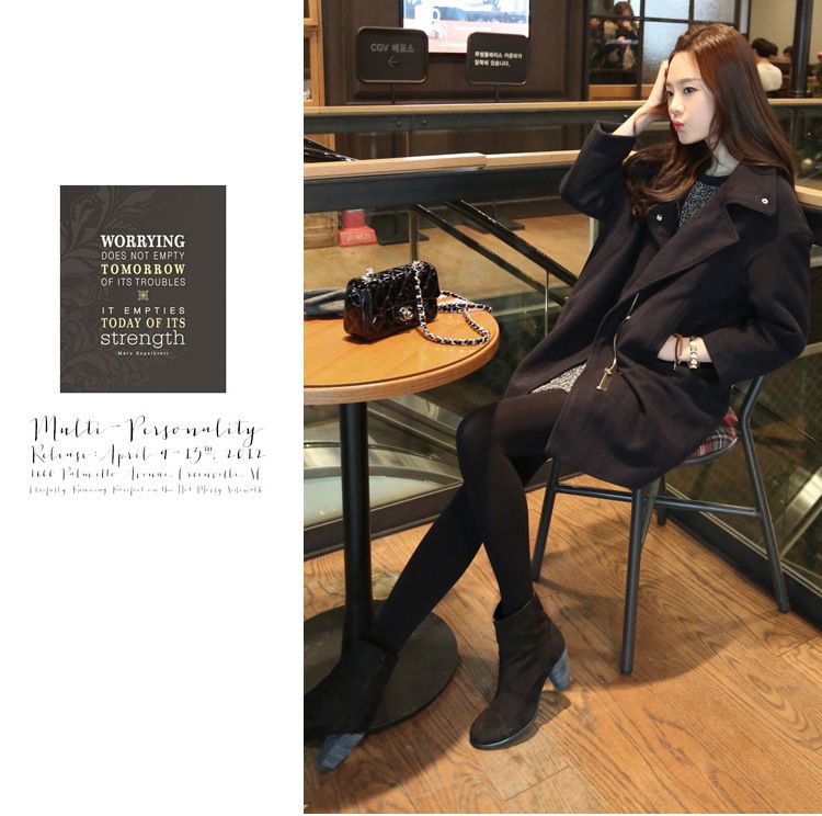 Korea moodne salendav ja puusaümbermõõduga seelik, kaheosaline villane kleit naistele_voghion.com