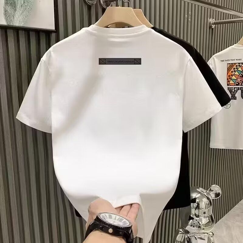 Men's Clothing Summer New Short Sleeve T Shirt Style Casual Printed T Shirt Half Sleeve Black_voghion.com