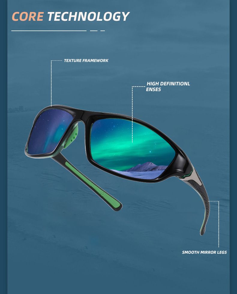 Sportowe okulary przeciwsłoneczne z polaryzacją dla kobiet i mężczyzn, okulary rowerowe, okulary do jazdy samochodem i wędkowania 120_voghion.com