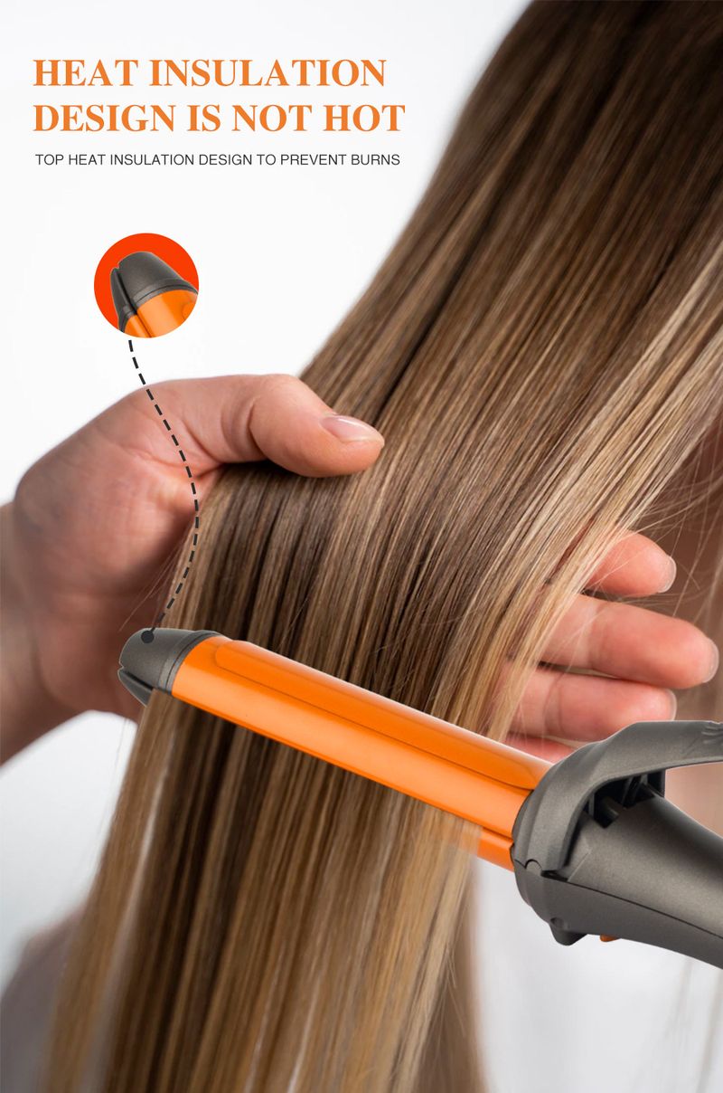 Nuovo ferro lisciante 2 in 1, piastra in ceramica, doppio uso per capelli asciutti e bagnati, arricciacapelli con frangia grande_voghion.com