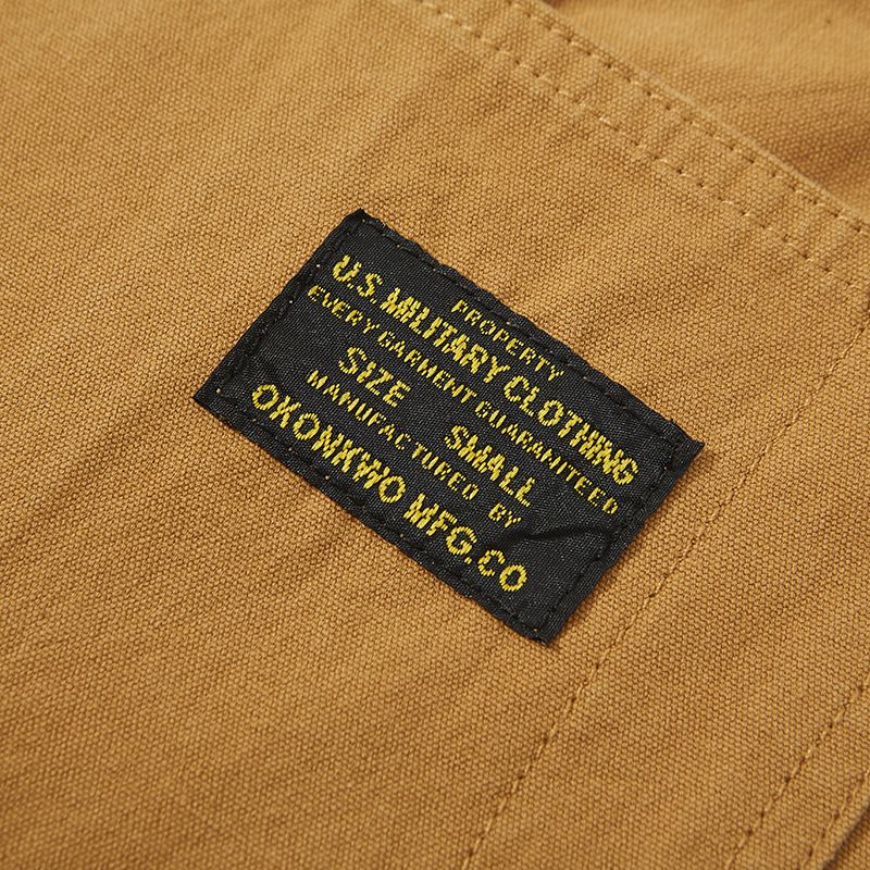Men's overalls, suspenders, worker's pants May khaki jumpsuit_voghion.com