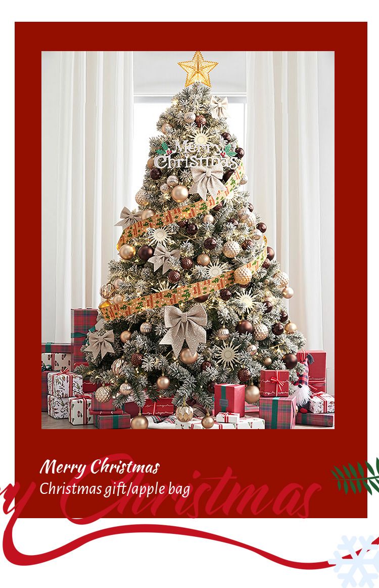 Weihnachtsdekoration Weihnachtsbaum 2024 Neu Weiß Schneefall Luxus Weihnachtssterne Funkeln_voghion.com