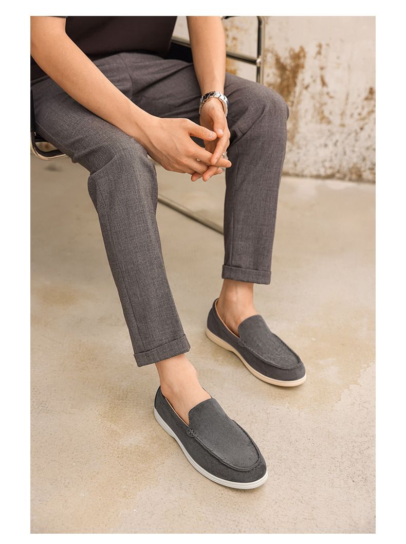 Slip-On-Loafer für Herren – Atmungsaktive Freizeitschuhe aus weichem Wildleder mit bequemer EVA-Innensohle für den Alltag (Blau, Schwarz, Grau, Beige)_voghion.com