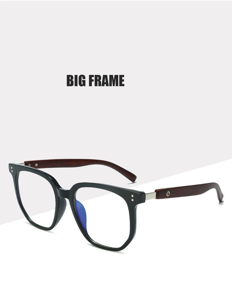New Arrivals New Arrivals Graining Square Business Reading Computer Eyeglasses Frame Presbyopic Retro Anti-Blue Light Presbyopia Glasses_voghion.com