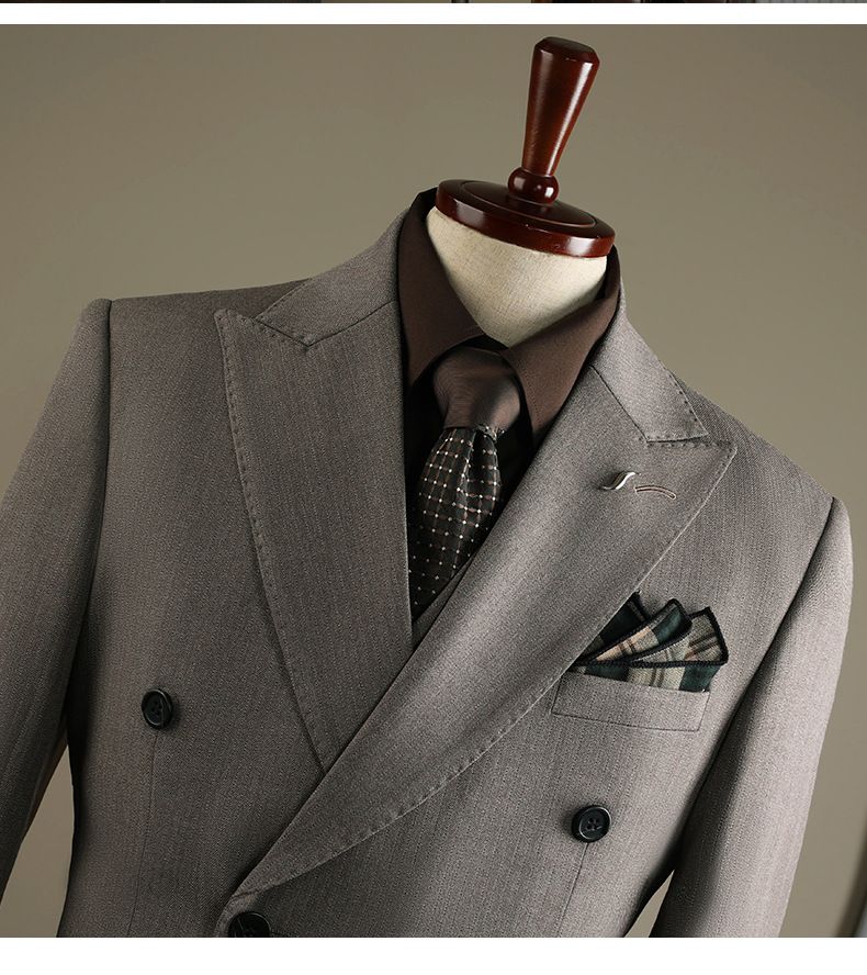 Men's Clothing Striped Suit Business Suit Striped Suit Set Business Formal Wear Groom Wedding Suit Blazer Slim Fit Tuxedo With Vest Options_voghion.com