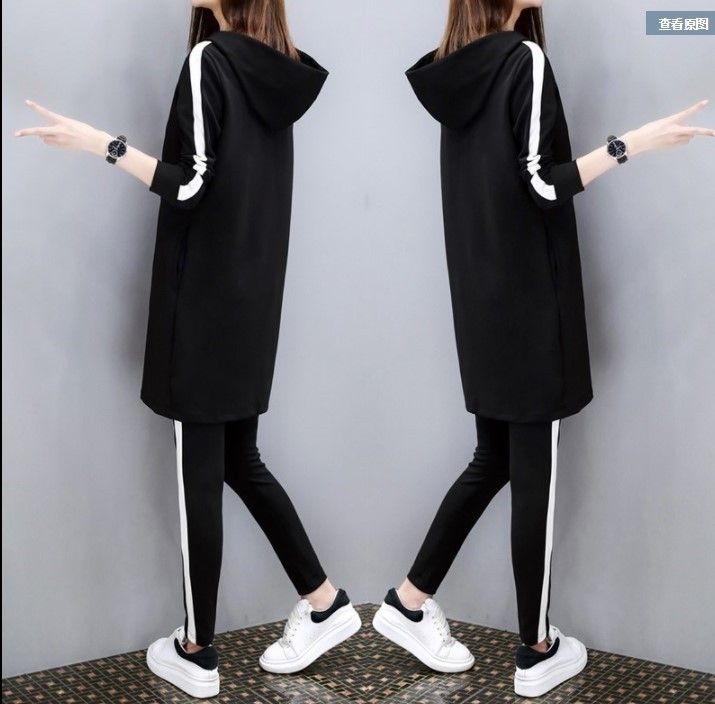 001 2025 Autumn Winter New Korean Style Loose Plus Size Casual Sportswear Women's Two-Piece Set Wholesale_voghion.com
