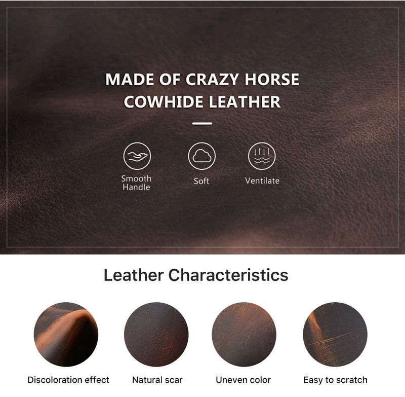 Estuche de cuero Crazy Horse A5 para libreta de papel con portalápices para iPad Mini, funda protectora multifuncional_voghion.com