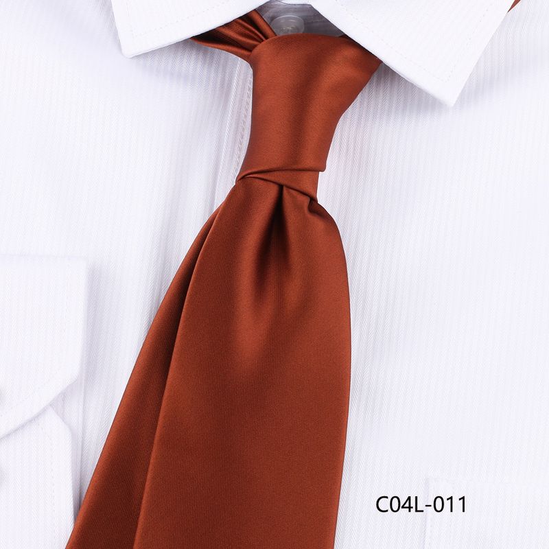 Cravate de costume décontractée pour homme, 7 cm, tricotée à la main, couleur unie, noire, accessoire de costume_voghion.com