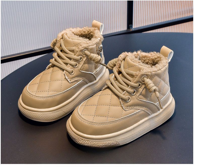 Bambini Antiscivolo Inverno Bambini Moda Calde Scarpe di Cotone per Ragazzi e Ragazze Stivali da Neve Impermeabili Ботинки Детские_voghion.com