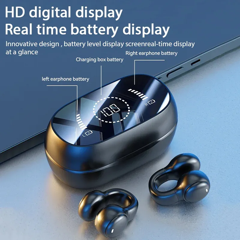 New Model Wireless Earbuds Bluetooth Headset Charging Earphones Bone Conduction Headphones Sport With Mic Free_voghion.com