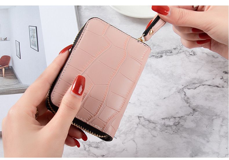 New Card Bag, Crocodile Pattern Wallet, Multi-functional Anti-degaussing Multi-card Wallet, Driver's License Bank Card Bag._voghion.com